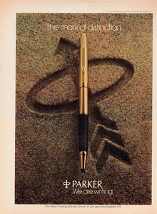 Bolígrafo flotante Parker 1978 anuncio impreso vintage - Imagen 1 de 1