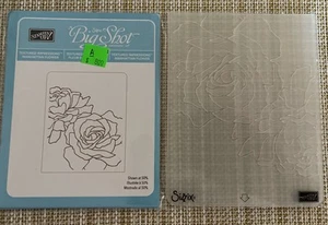 Stampin' Up! Manhattan Flower Roses Embossing Folder Sizzix Floral - 114517 Used - Picture 1 of 4