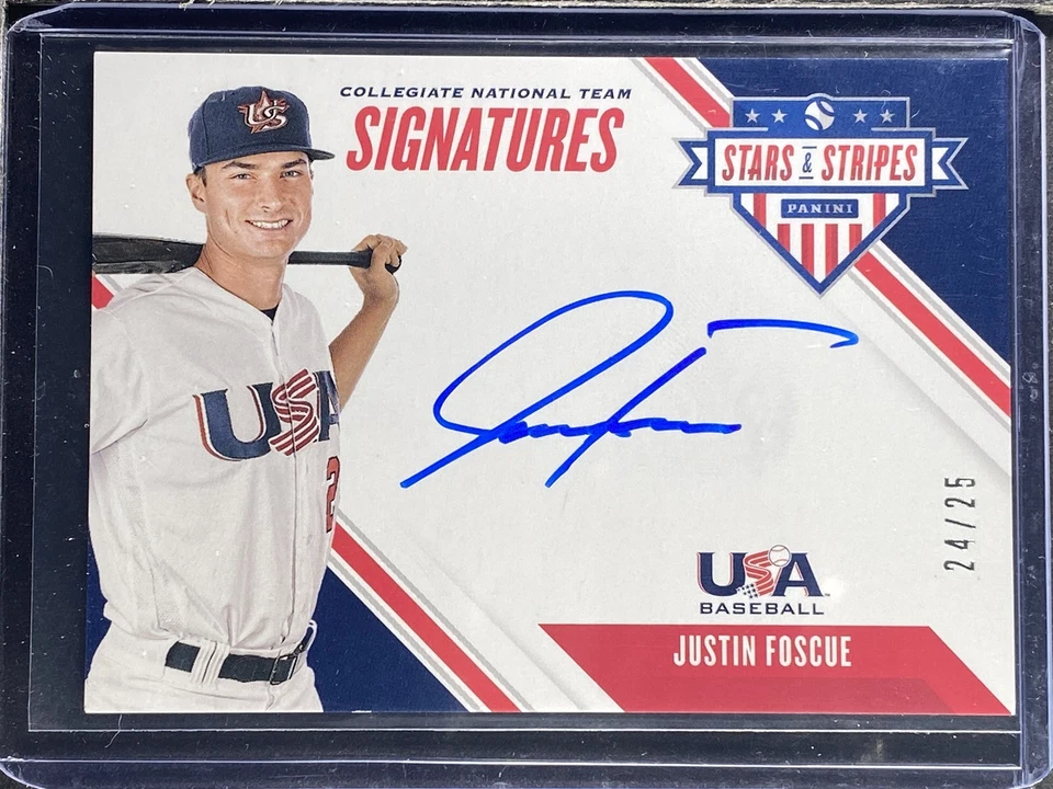 Foscue, Justin - 2020 USA Stars & Stripes - Autograph - 24/25 - Image 1 of 1