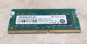 Transcend JM2666HSH-4G 4GB JM DDR4 2666 SO-DIMM 1Rx8 1.2V Computer Laptop Memory - Picture 1 of 2