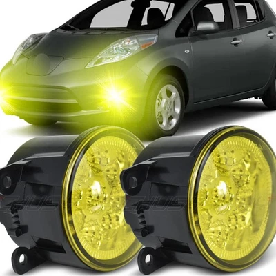 Pair Front Bumper LED Fog Light Clear Driving Lamps  for 2011-2015 Nissan Leaf - Image 1 of 4