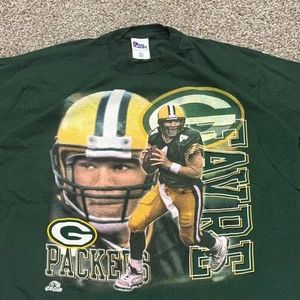 Camiseta de Colección Años 90 Jugador Profesional Brett Favre Green Bay Packers NFL Para Hombres XXL - Imagen 1 de 5