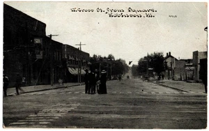Robinson, Illinois 1911 Postkarte, North Gross Street von C.U. Williams - Bild 1 von 3