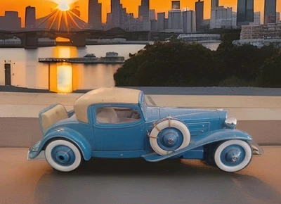 Vintage 1992 The Danbury Mint 1929 Cord L-29 Special Coupe - 1:16 Scale Diecast - Image 1 of 4