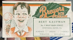 ca.1920er Jahre Schuylkill Haven, Pennsylvania BERT KAUFMAN Breyers Eis-LÖSCHER - Bild 1 von 3