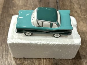 Department 56 The Original Snow Village Turquoise Classic Car - Picture 1 of 8