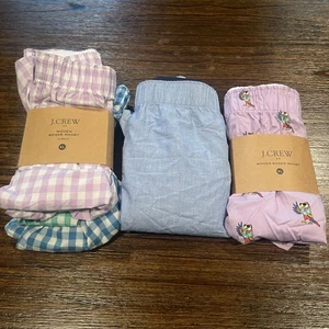 NEW Set of 5 J.Crew Factory Men's XL Woven Boxer Shorts - Picture 1 of 12