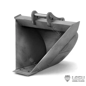 Metal Bucket DIY for 1:14 LESU RC Hydraulic Wheeled Tracked Excavator - Picture 1 of 12