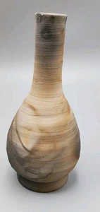 Stunning Raku Small Bud Vase Unique Studio Art Pottery MCM Boho Art Deco - Picture 1 of 7