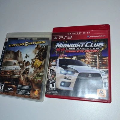 PS3: Midnight Club: Lost Angeles Edition + Motorstorm: Lote 2 Foto 1 de 4