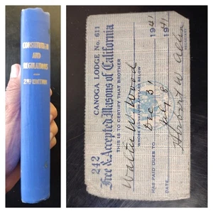 CONSTITUTION of the M.W. Grand Lodge F. & A.M. (CA) 2nd Edition 1925 (Masons)  - Bild 1 von 17
