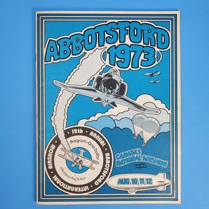 Vintage 1973 Abbotsford Air Show Program Canada Airshow Boeing Airlines Adverts - Picture 1 of 11