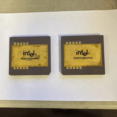 Vintage Intel Pentium Pro CPU Processors *Gold Recovery/Scrap* - Image 1 of 2