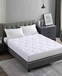 Royal Luxe Classic Quilted Down Alternative Mattress Pad, King - Picture 1 of 4