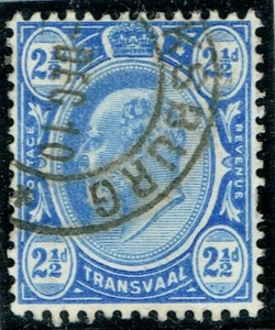 1910-13 Transvaal used in Orange Free State 2 1/2d SG Z183 FICKSBURG CDS VFU - Picture 1 of 1