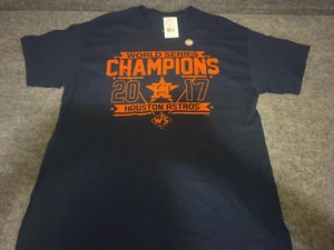 World Series Champions 2017 Houston Astros T Shirt Size L - Picture 1 of 3