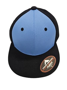 Pacific Headwear ES342 Elite Series Flexfit Blank Cap Columbia Blue / Navy - Picture 1 of 5