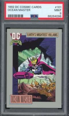 Ocean Master Card 1992 DC Cosmic Cards #101 PSA 9 - Image 1 of 2