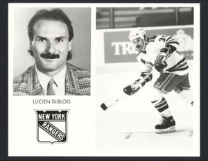Lot of (5) NY Rangers Team Issue Photos DeBlois, Bourque, Broten, Bourque Amonte - Picture 1 of 11