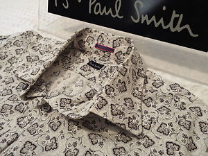 PAUL SMITH Mens Shirt 🌍 Size 16" (CHEST 42") 🌎 RRP £95+📮 FLORAL LIBERTY STYLE