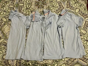 Wonder nation girls uniform  short sleeve shirts (4) size 10/12 - Picture 1 of 3