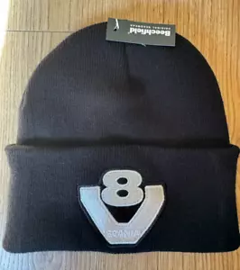 Scania V8 Truck Cuffed Beanie Hat - Black- One Size - Picture 1 of 1