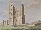 1786 Château de Ballrichan, dans le Louthshire - Gravure plaquée cuivre