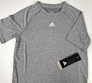 T-shirt Adidas Climalite manica corta giovanile - grigio erica 3 taglie disponibili - Foto 1 di 3