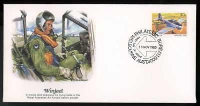 AUSTRALIA 1980 FIRST DAY COVER, AVIATION, WINJEEL  !! N34 - Image 1 of 2