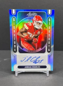 2022 Absolute Football Jamaal Charles BLUE Signature Standouts 18/20 #SS-JC Auto - Picture 1 of 2