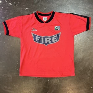 Vintage 90s MLS Chicago Fire Soccer Jersey - Picture 1 of 4