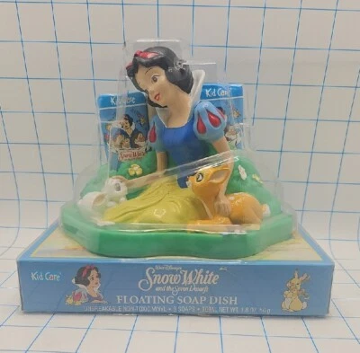 VTG Disney Snow White Seven Dwarfs Floating Soap Dish 3 Soaps 1990s NIB - Image 1 of 4