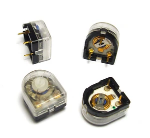 4x Trimm-Potentiometer, keramisch mit Gehäuse, Dralowid 220 Ohm, Studio-Technik - Picture 1 of 4