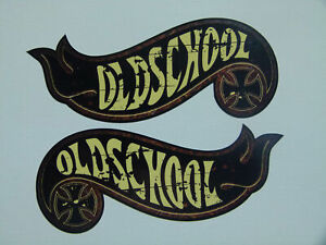2x Hotwheels OLDSCHOOL Aufkleber Sticker Vintage Deep Low Airride Ratte V2 MG315
