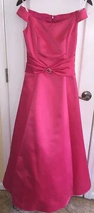 Jessica McClintock Pink Satin Evening Gown Pageant Prom Dress Juniors Size 5 / 6 - Picture 1 of 5