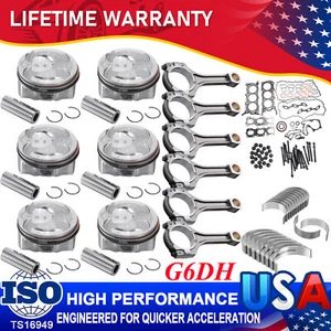 G6DH 3.3L Engine Rebuild Overhaul Kit Rod Timing Head Gasket For Hyundai Kia Fe - Picture 1 of 31