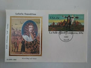 US 1982 La Salle Expedition 13c Colorano Silk Postal Card , FDI - Picture 1 of 1