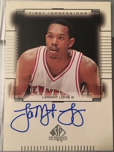 Lamont Long New Mexico Lobos Basketball Upperdeck SP Autograph Rookie Card AUTO - Picture 1 of 1