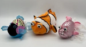 GANZ Webkinz Lil' Kinz Lot of 3 Clown Fish  Pink Glitter Fish  Polka Back Fish - Picture 1 of 13
