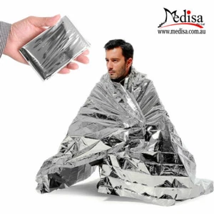Emergency Survival Blanket, 185 X 130cm, Compact Protection From Heat & Cold - Picture 1 of 3