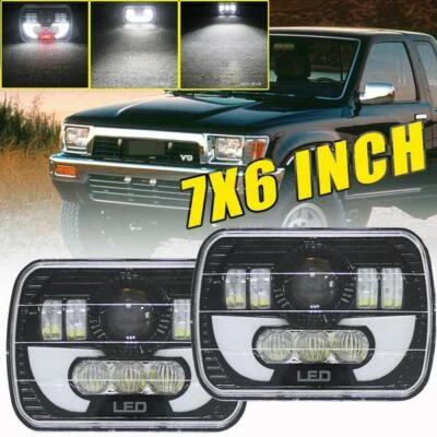 Faro LED 5x7" 7x6'' con arnés H4 para Toyota Tacoma 95-97 y camioneta 88-95 Foto 1 de 4