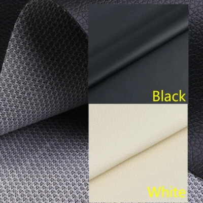 160 x 100 CM Faux Leather Fabric PVC DIY Sew Craft Upholstery Handmade Material - Image 1 of 4
