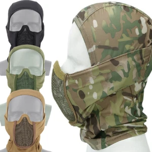 KombatUK Breathable Airsoft Paintball Open Operators Balaclava / Mesh Face Guard - Picture 1 of 8