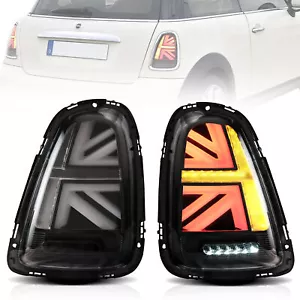 2* Fanali Coda LED TRASPARENTI per 2007-2013 Mini R56 R57 R58 R59 Cooper S Union Jack - Foto 1 di 9