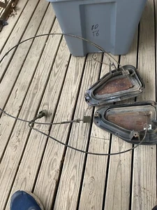 1971 Chrysler Newport Mopar Plymouth C Body Fresh Air Vent Set USED need cleaned - Picture 1 of 10