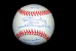 RARE RON GUIDRY SIGNED BASEBALL OMLB 13 INSCRIPTIONS MINT NEW LISTINGS YANKEES - Picture 1 of 8