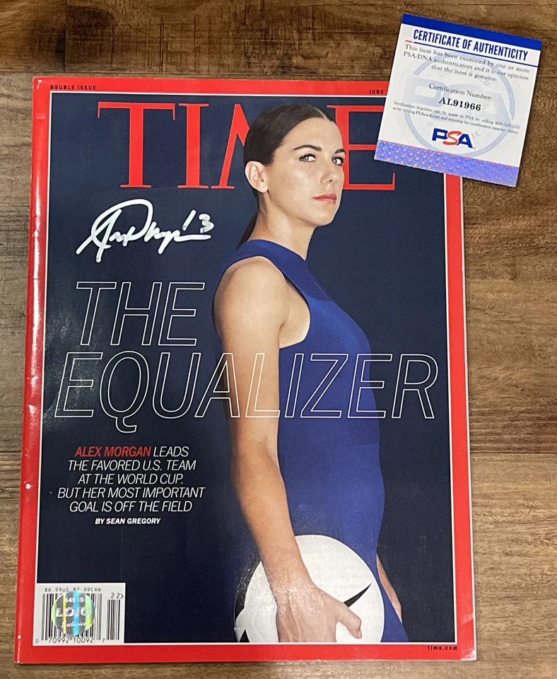 ALEX MORGAN SIGNED Sports Illustrated Magazine LoJo PSA/DNA Authentic COA - Image 1 of 4