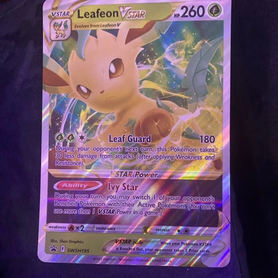 Leafeon VSTAR SWSH195 SWSH: Sword & Shield Promo Cards Holo - Image 1 of 2