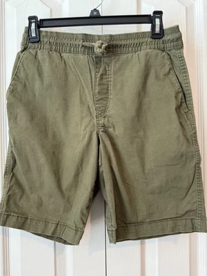 Volcom Men’s Olive Green Casual Shorts Size M Knotted Drawstring Elastic Waist L - Image 1 of 3