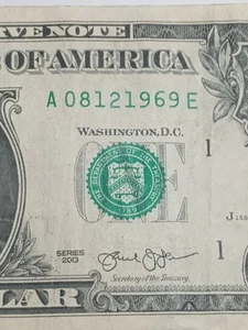 2013 $1 A BOSTON BEP A-E BLOCK TRUE BIRTHDAY NOTE AUGUST 12 1969 (A08121969E) - Picture 1 of 8